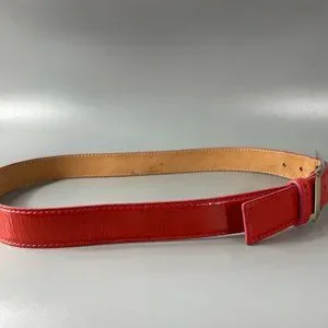 Bally | Accessories | Bally Orangered Patent Leather Belt 